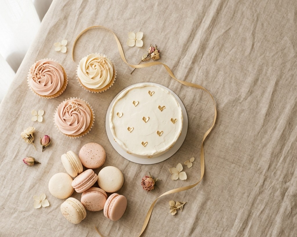 So! Cake — an assortment of bento cakes, cupcakes and macarons